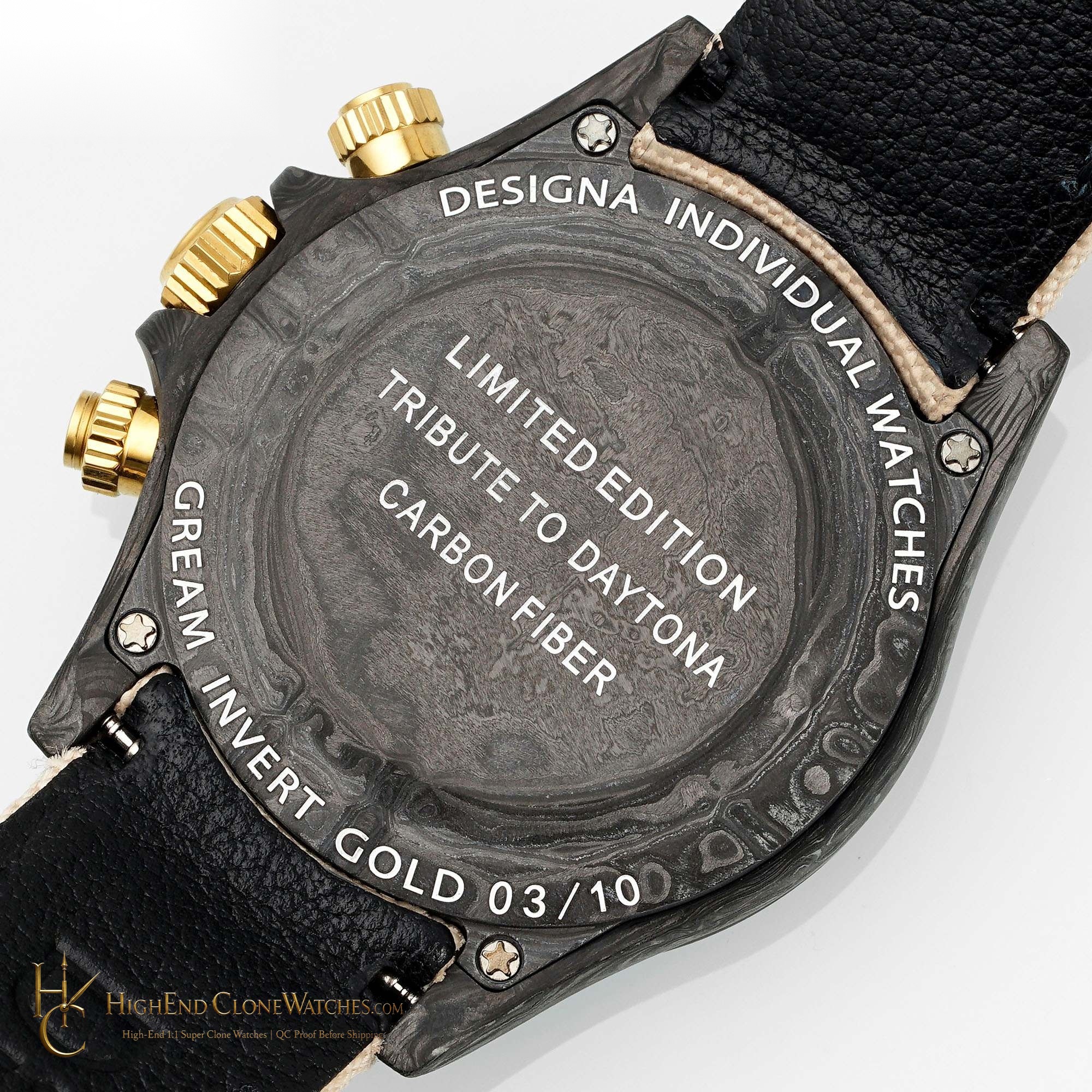 Rolex DiW Daytona side case profile super clone watch