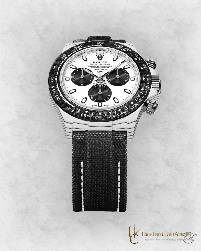 Rolex DiW Daytona angled dial view super clone watch