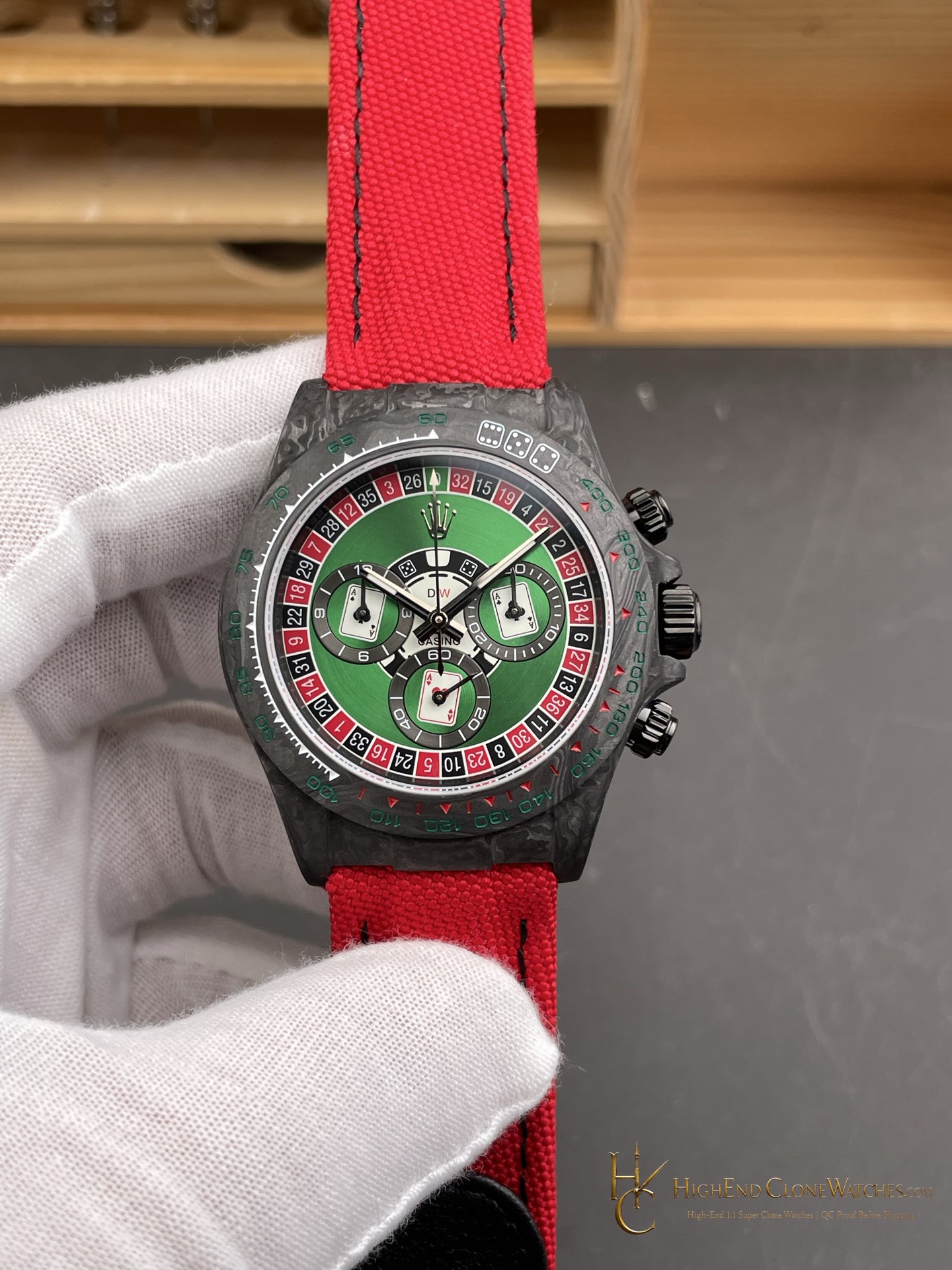 Rolex DiW Daytona front view super clone watch