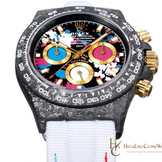 Rolex DiW Daytona angled dial view super clone watch