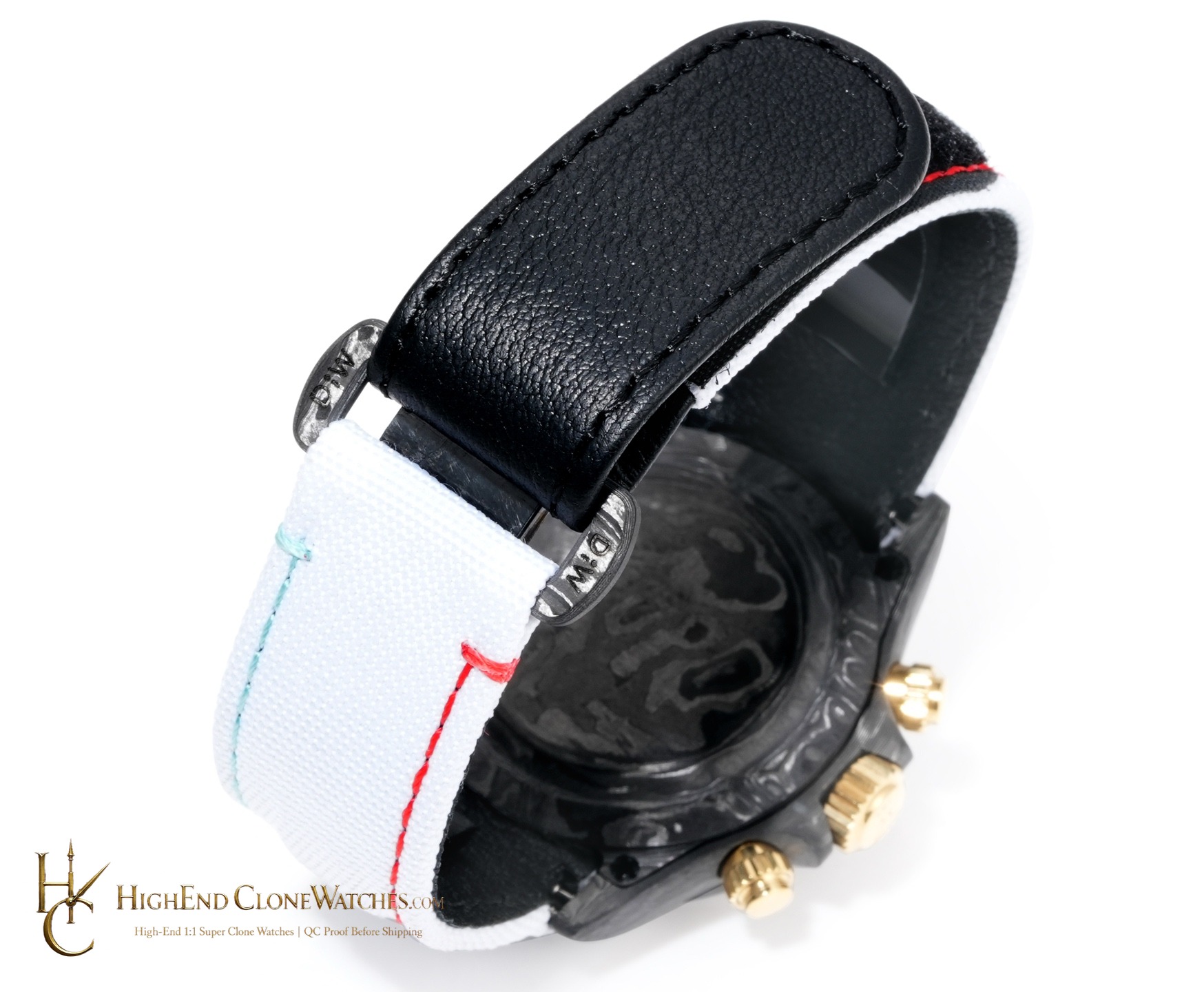 Rolex DiW Daytona caseback view super clone watch