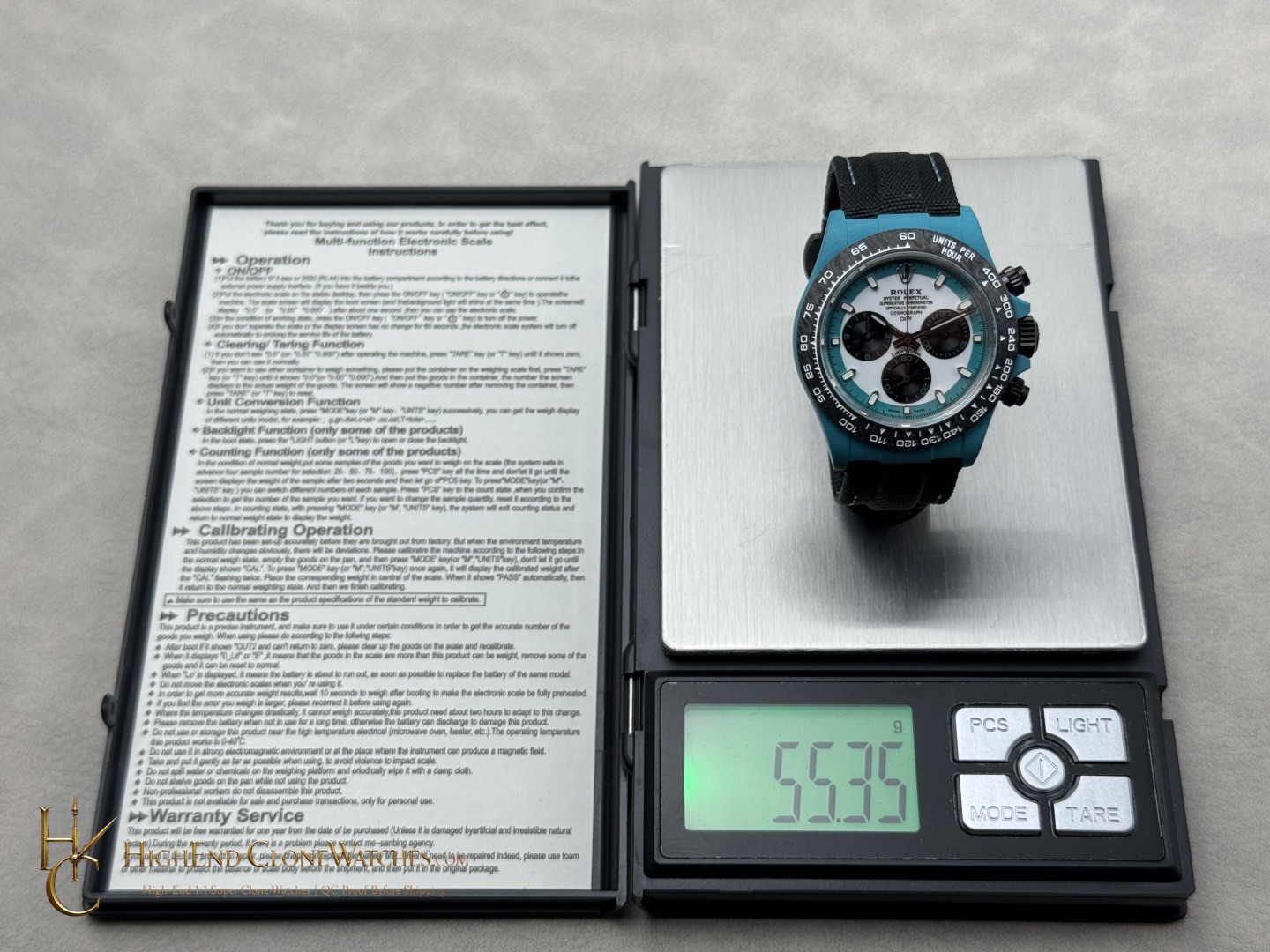 Rolex DiW Daytona side case profile super clone watch