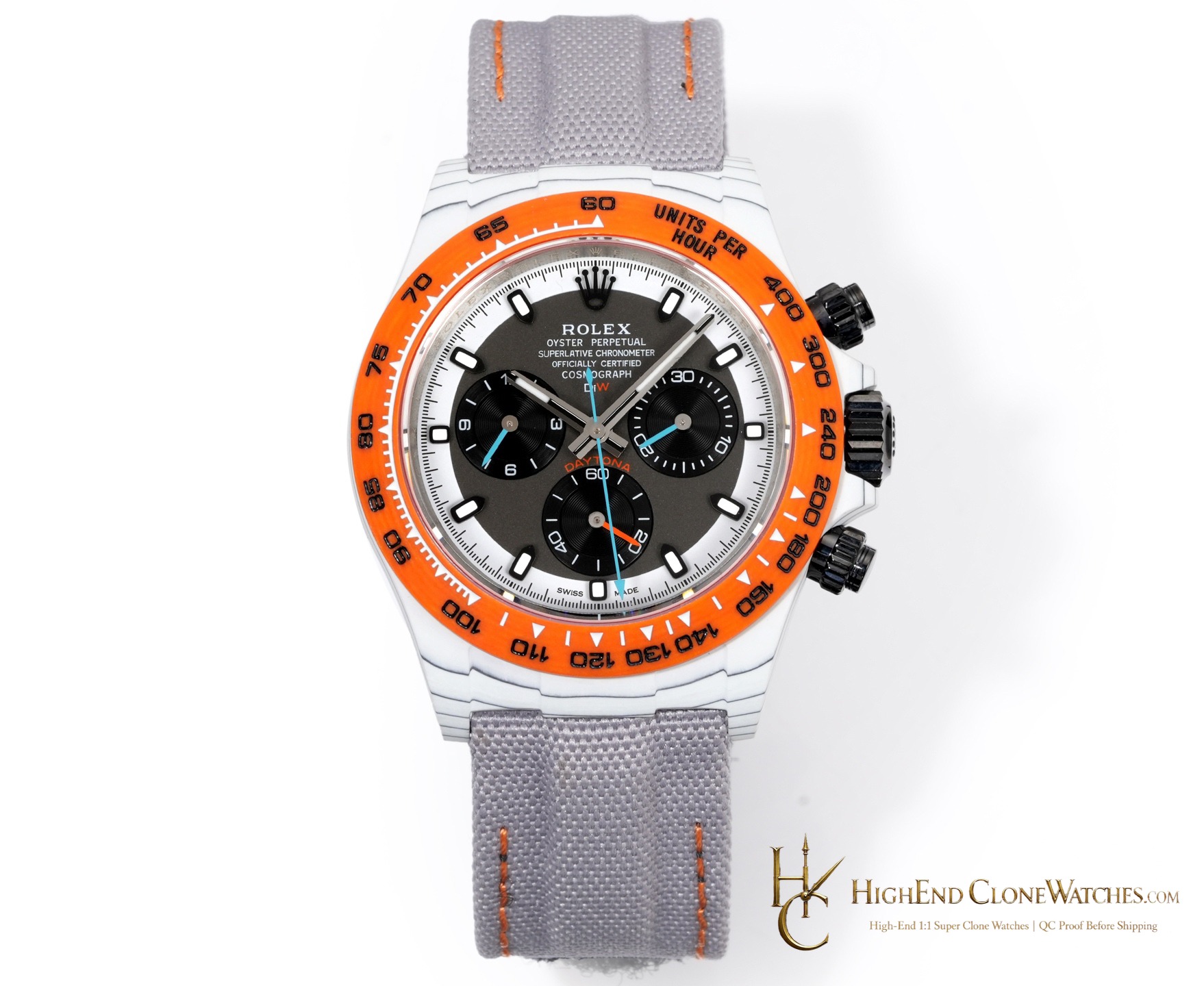 Rolex DiW Daytona front view super clone watch