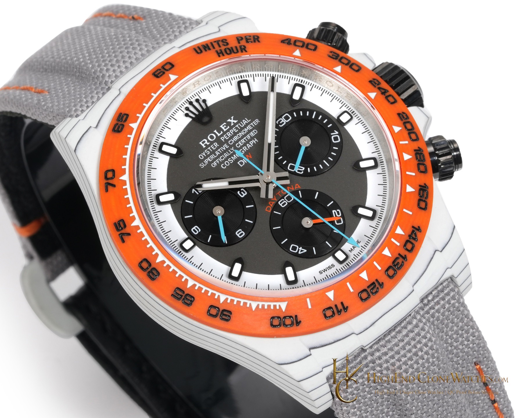 Rolex DiW Daytona bezel detail super clone watch