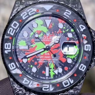 Rolex DiW GMT-Master II angled dial view super clone watch