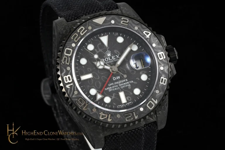 Rolex DiW GMT-Master II angled dial view super clone watch