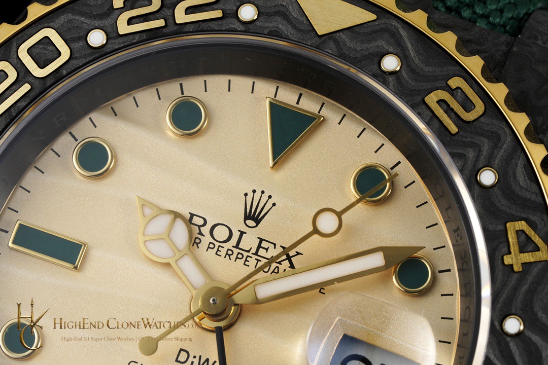 Rolex DiW GMT-Master II bezel detail super clone watch