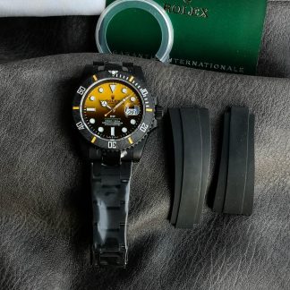 Rolex DiW Submariner angled dial view super clone watch