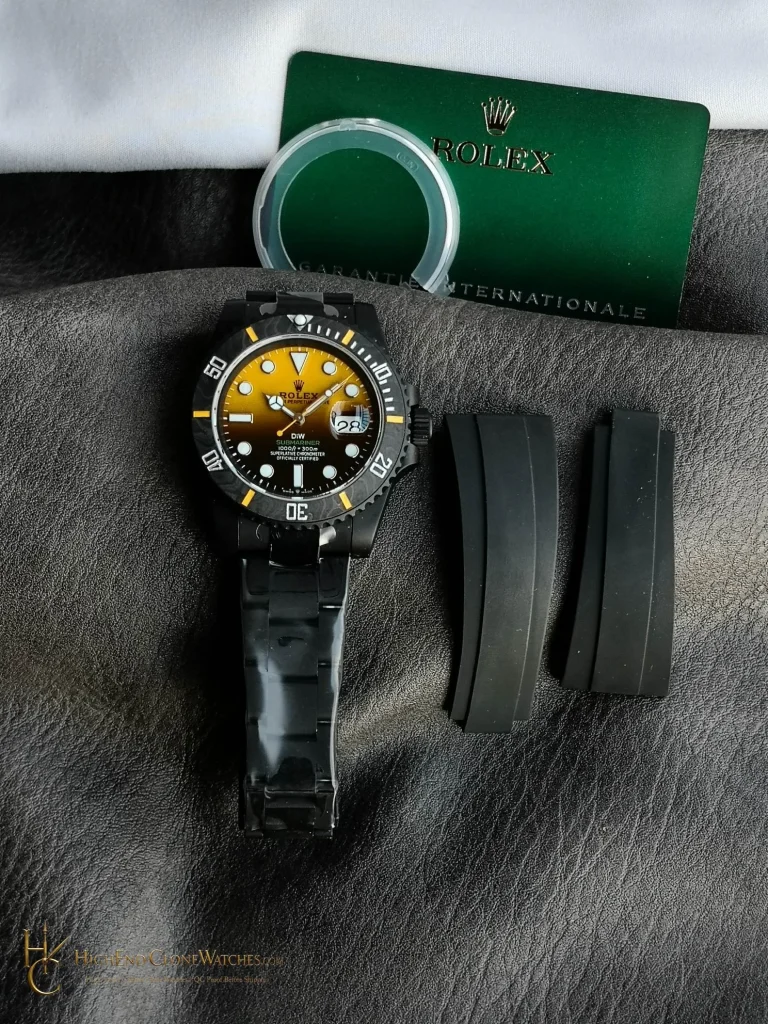 DiW Rolex Submariner presentation set with spare straps super clone watch