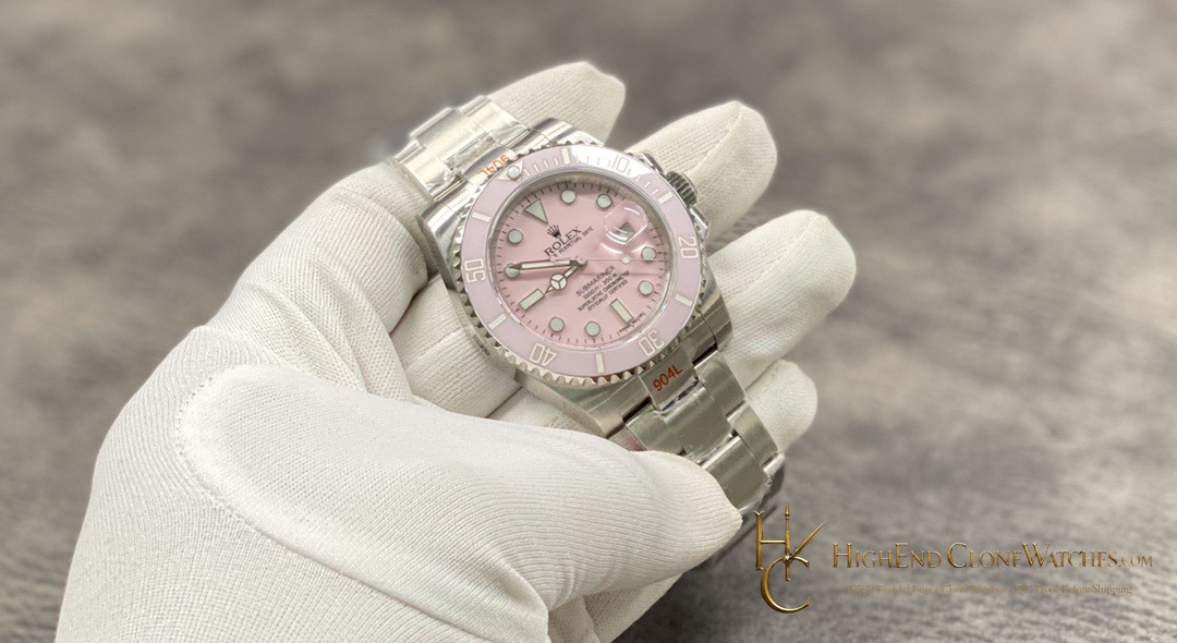 Rolex DiW Submariner angled dial view super clone watch