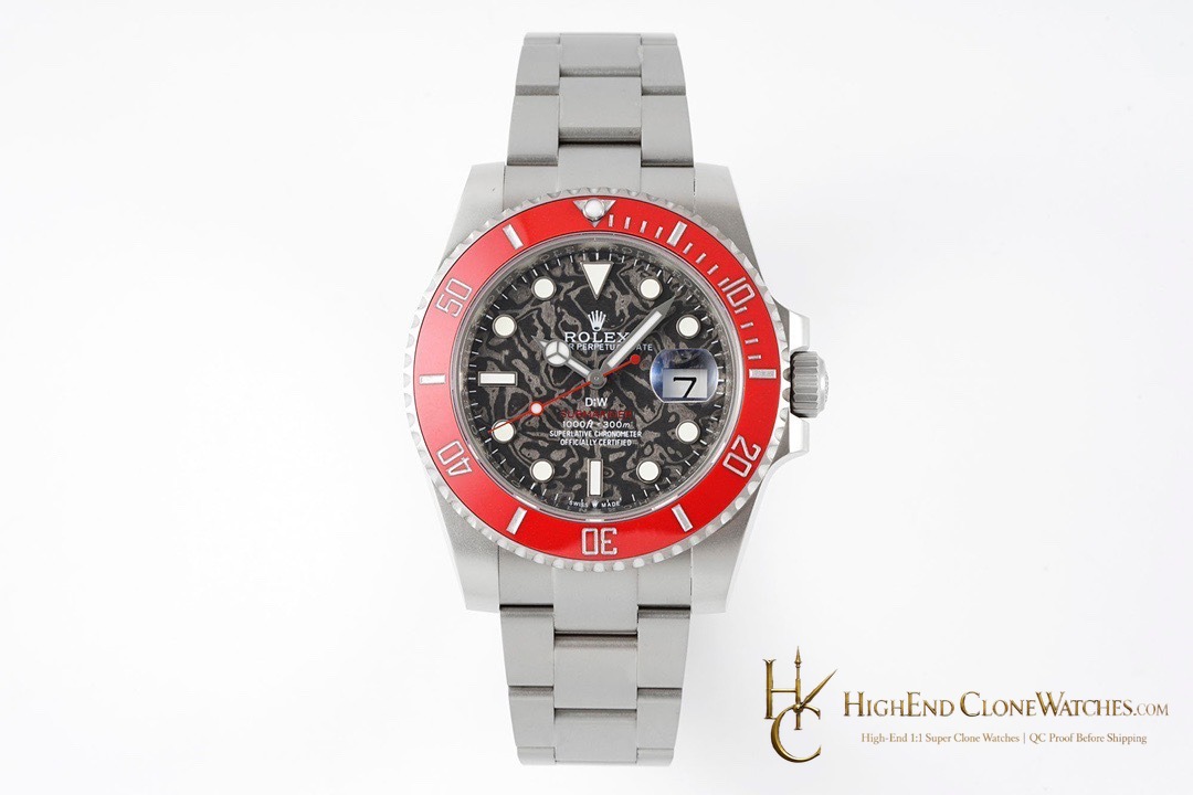 Rolex DiW Submariner front view super clone watch