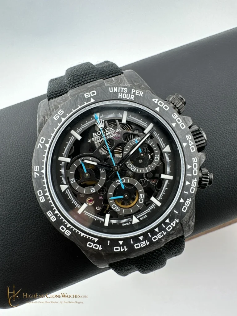 Rolex DiW Daytona angled dial view super clone watch