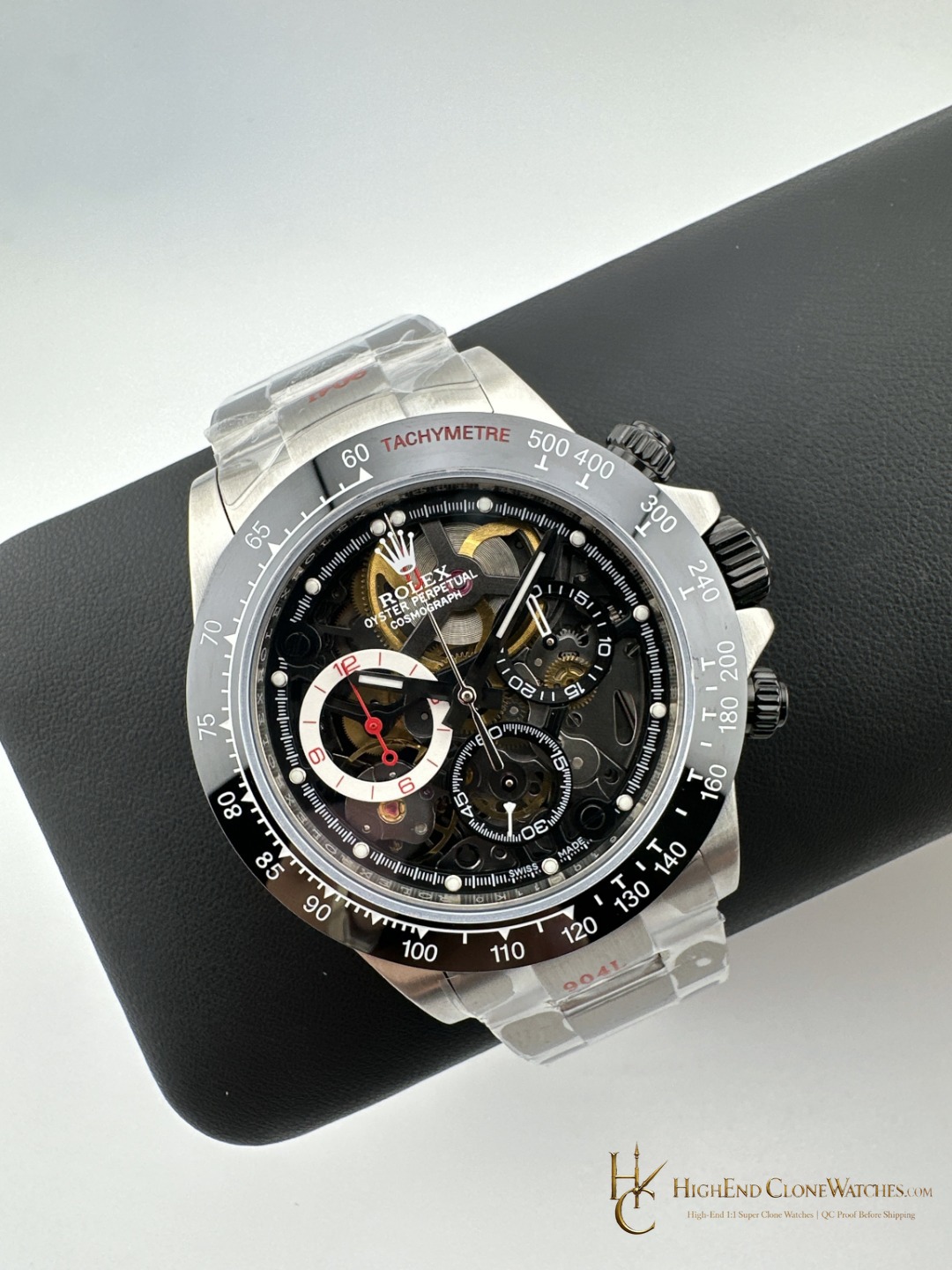 Rolex Sonic Daytona angled dial view super clone watch
