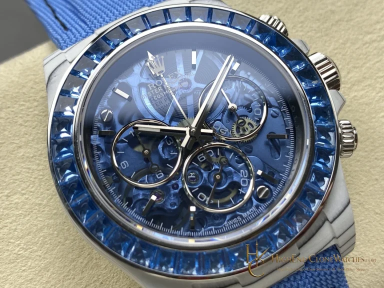 Rolex Sonic Daytona angled dial view super clone watch