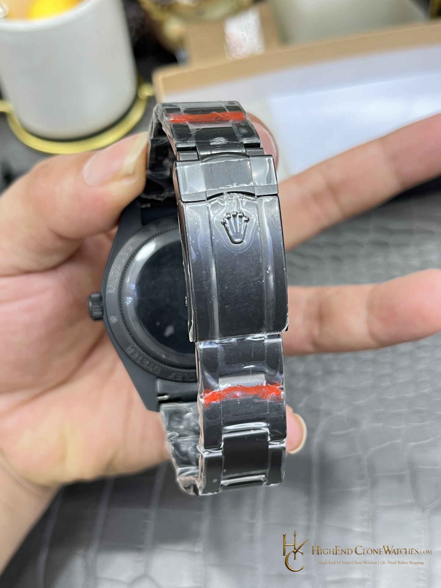Rolex Tourbillon buckle or clasp detail super clone watch