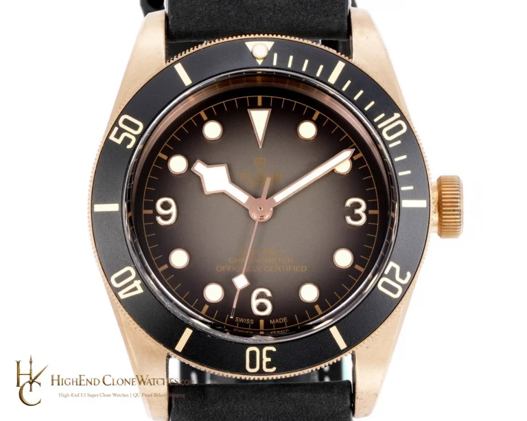 Tudor Black Bay Bronze M79250BA-0001 dial and bezel detail super clone watch
