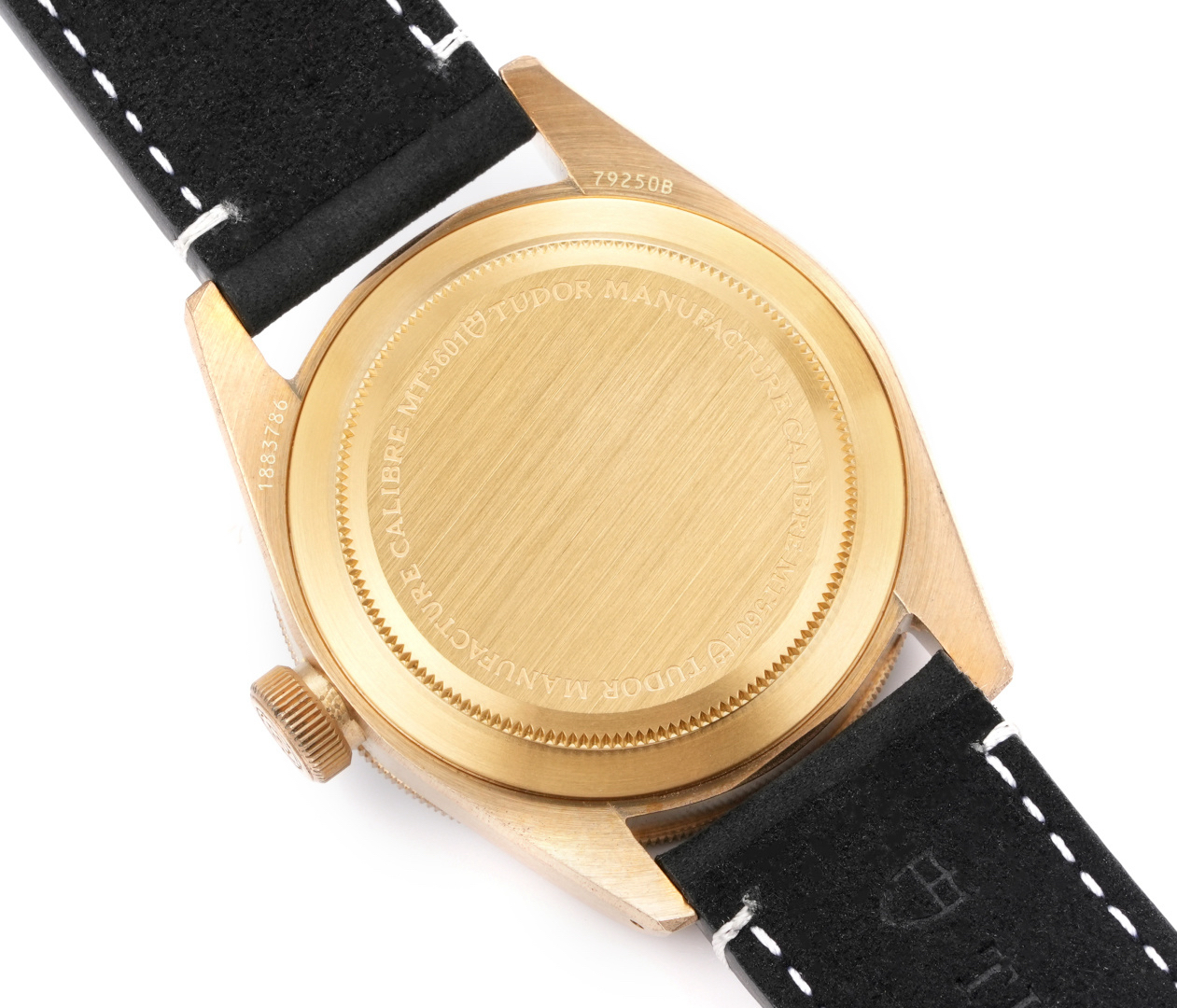 Tudor Black Bay Bronze M79250BA-0001 lume or strap detail super clone watch