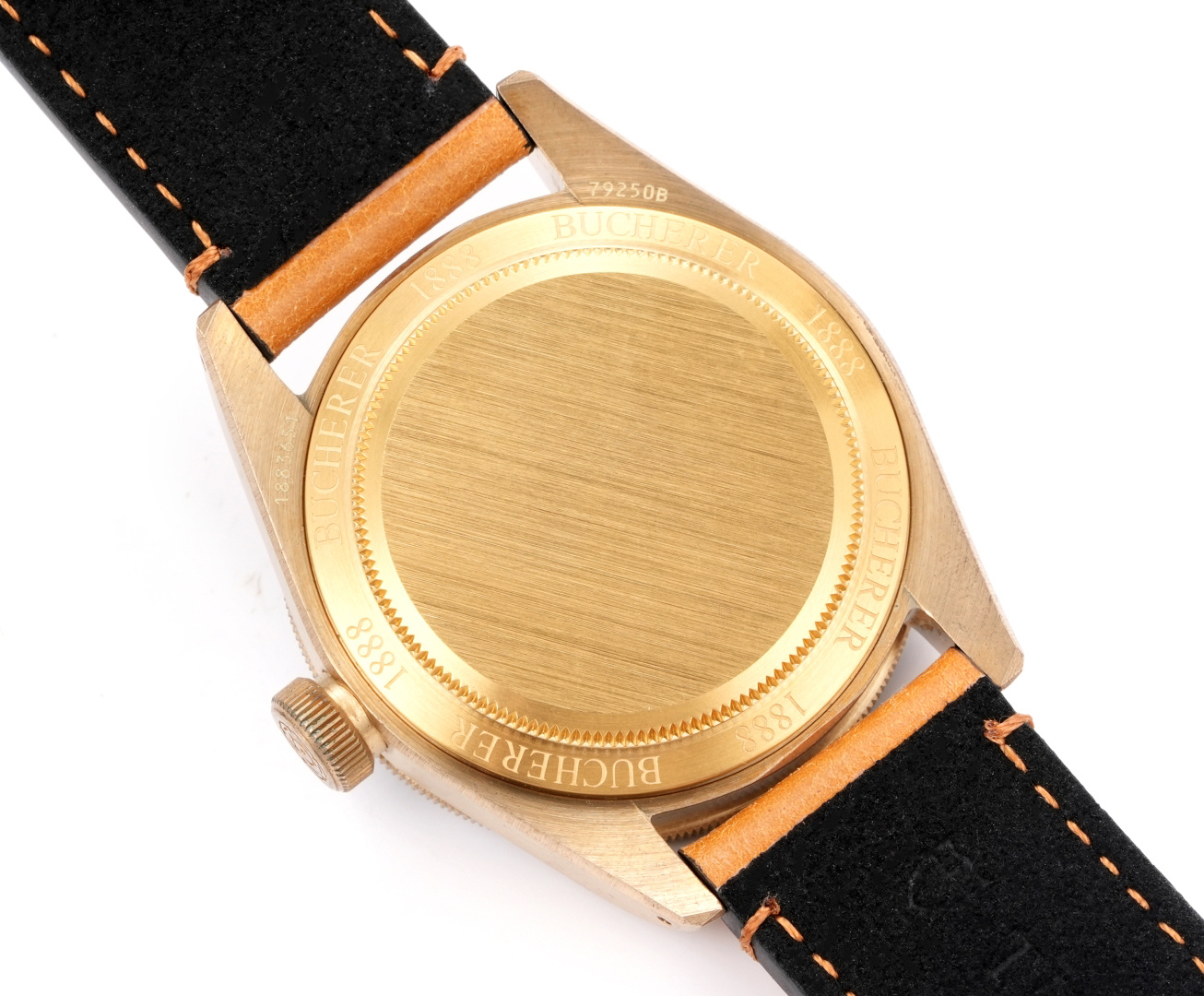 Tudor Black Bay Bronze M79250BB-0001 lume or strap detail super clone watch