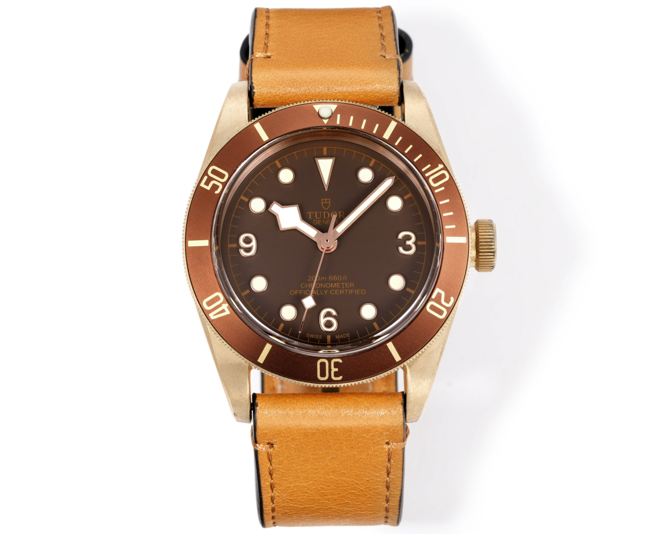 Tudor Black Bay Bronze M79250BM-0005 front view super clone watch