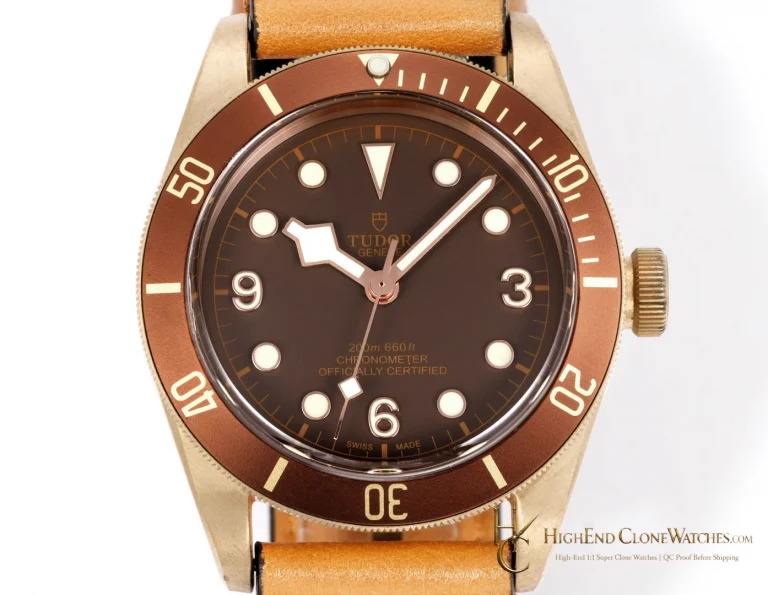 Tudor Black Bay Bronze M79250BM-0005 dial and bezel detail super clone watch