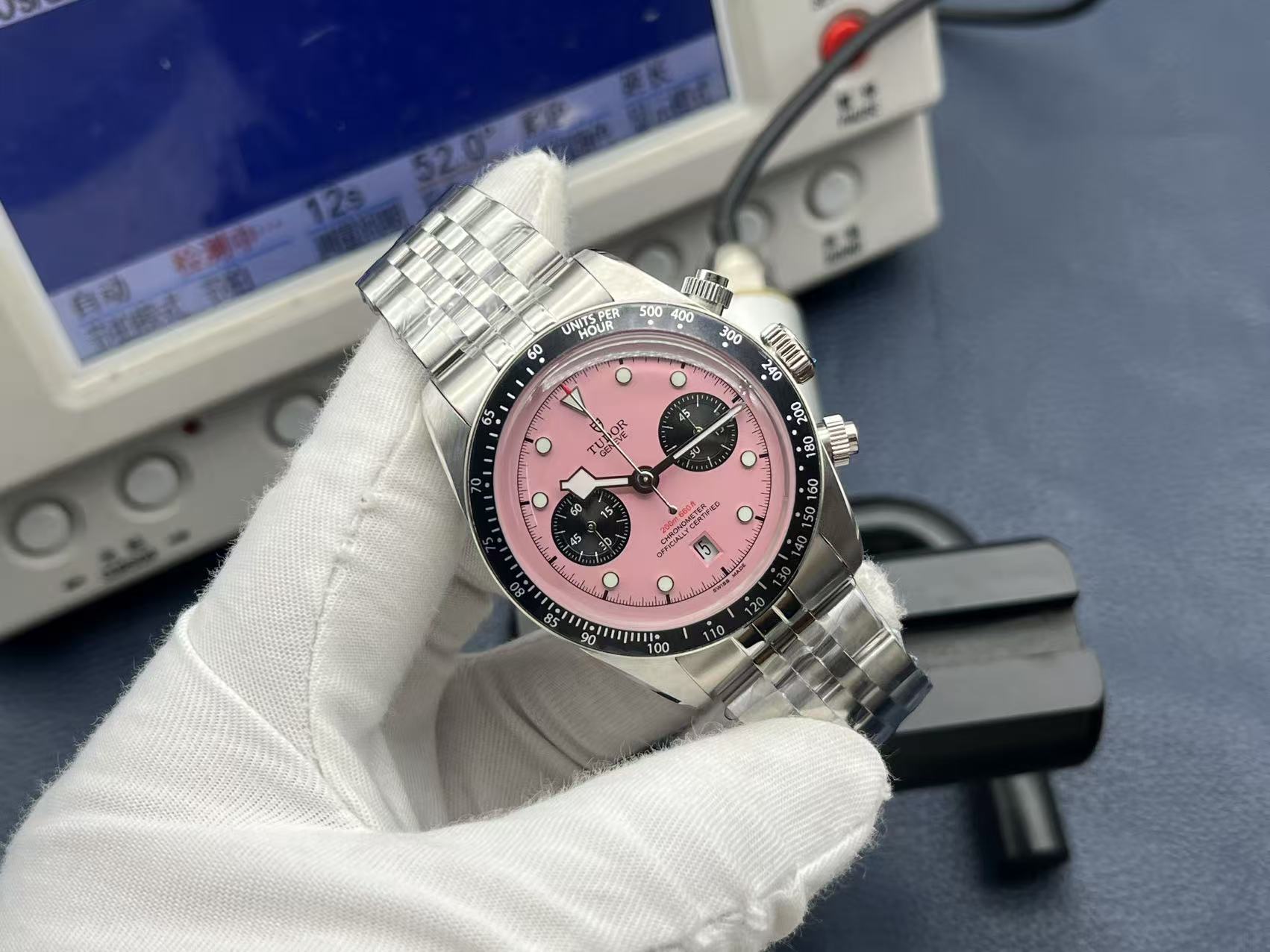 Tudor Black Bay Chrono M79360N-0019 front view super clone watch