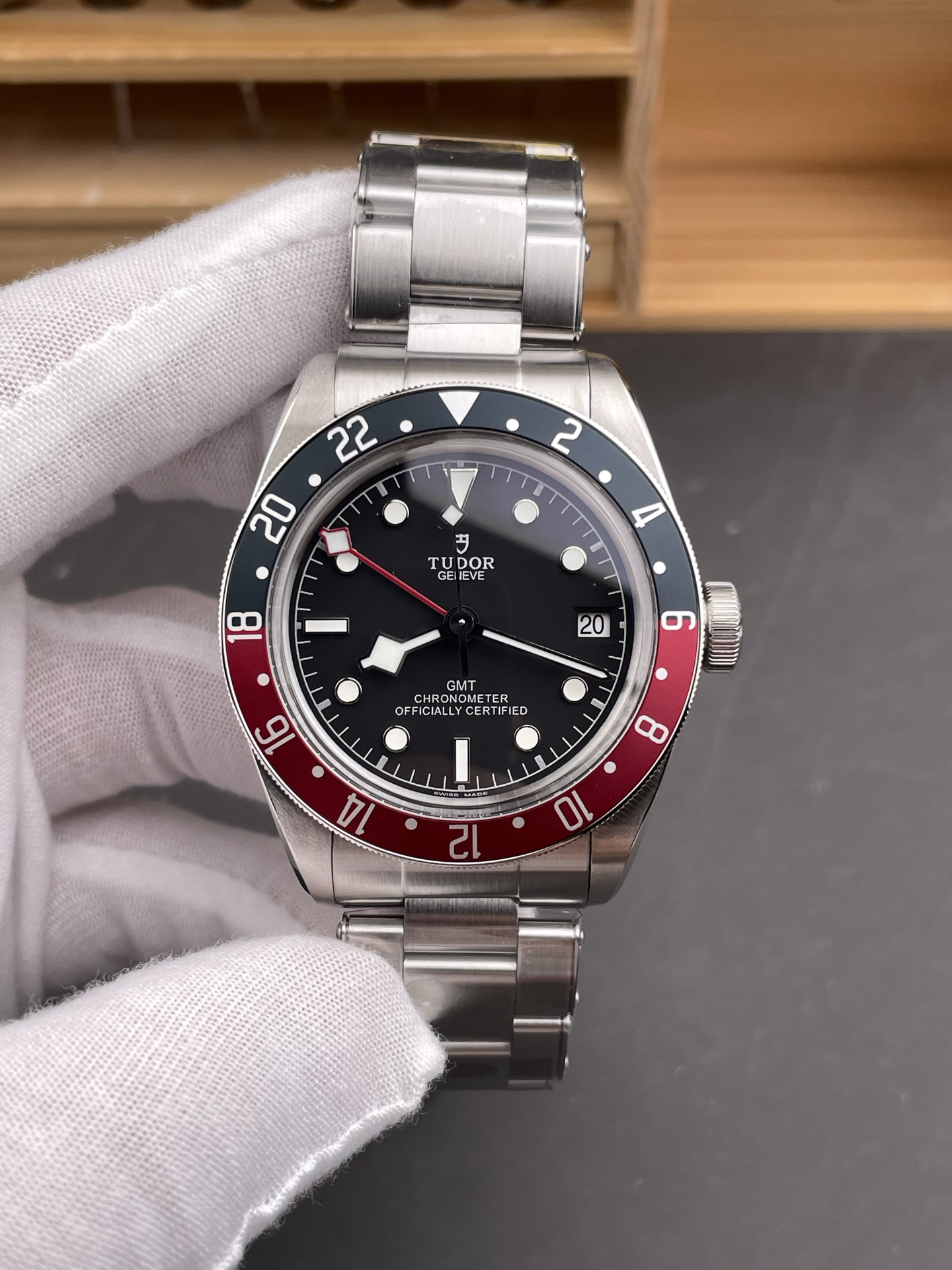 Tudor Black Bay GMT M79830RB-0001 front view super clone watch