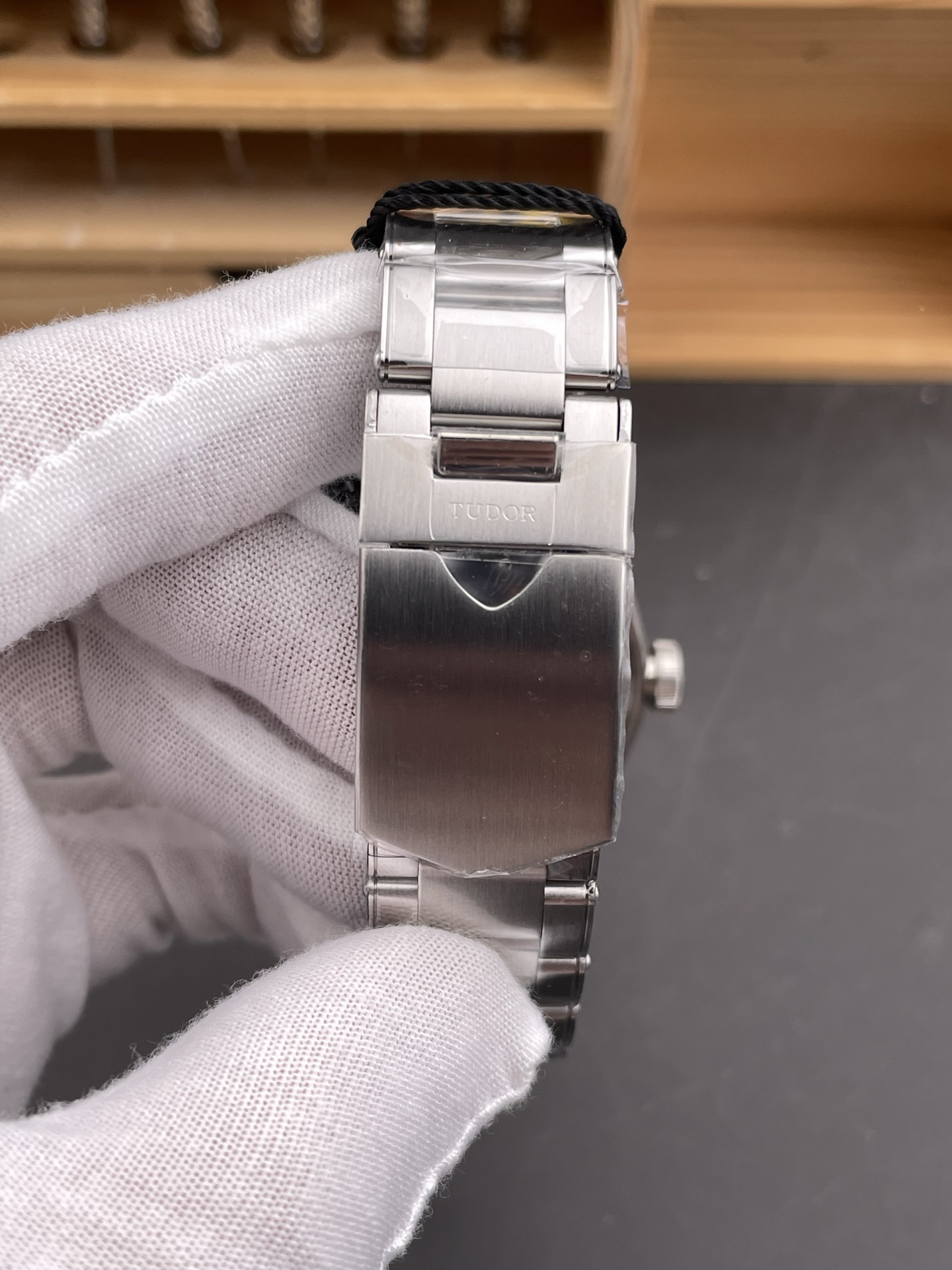 Tudor Black Bay GMT M79830RB-0001 lume or strap detail super clone watch