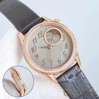 Vacheron Constantin Egerie Moon Phase 8005F/000R-B958 angled dial view super clone watch