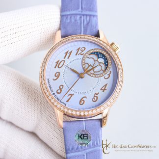 Vacheron Constantin Egerie Moon Phase 8005F/000R-H030 front view super clone watch