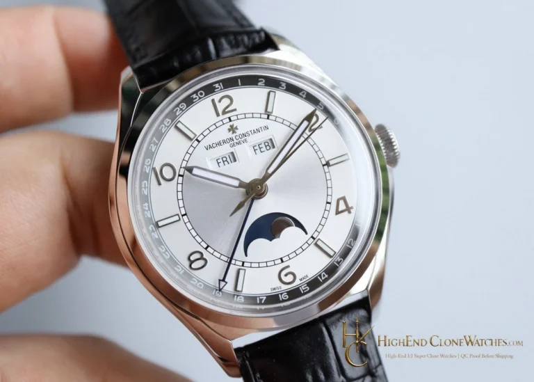 Vacheron Constantin Fiftysix 4000E/000A-B439 angled dial view super clone watch
