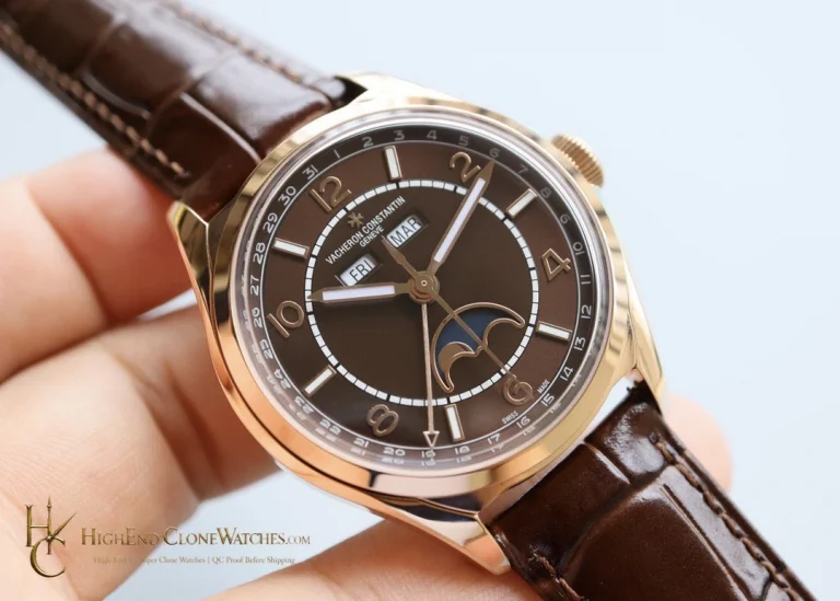 Vacheron Constantin Fiftysix 4000E/000R-B065 angled dial view super clone watch