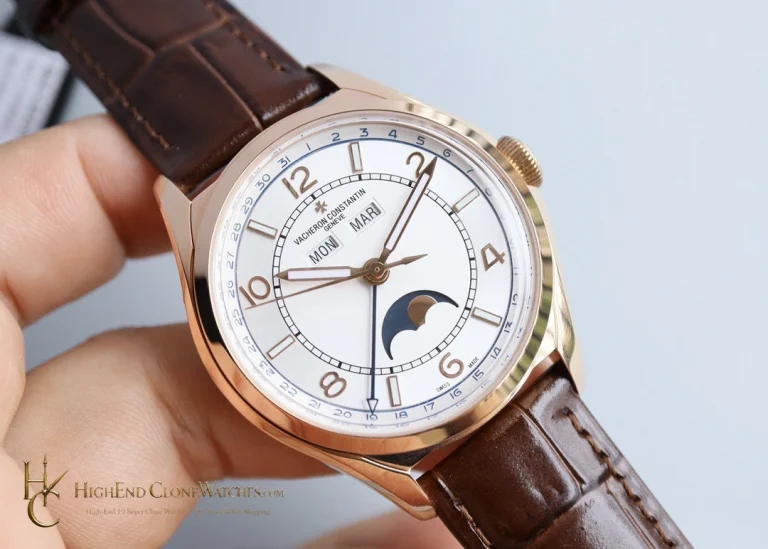 Vacheron Constantin Fiftysix 4000E/000R-B438 angled dial view super clone watch
