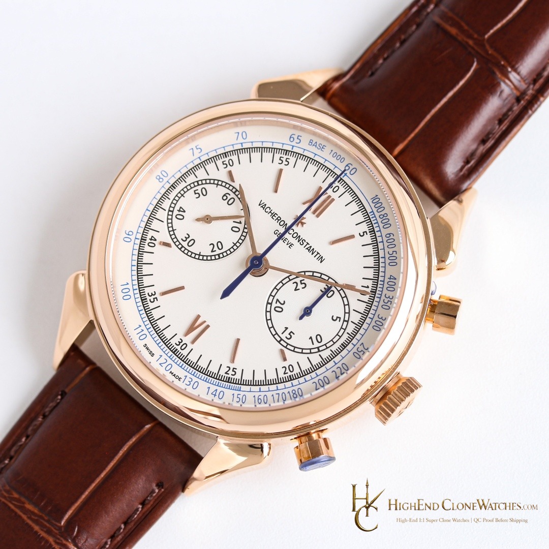 Vacheron Constantin Historiques Cornes de Vache 1955 5000H/000R-B059 dial and marker detail super clone watch