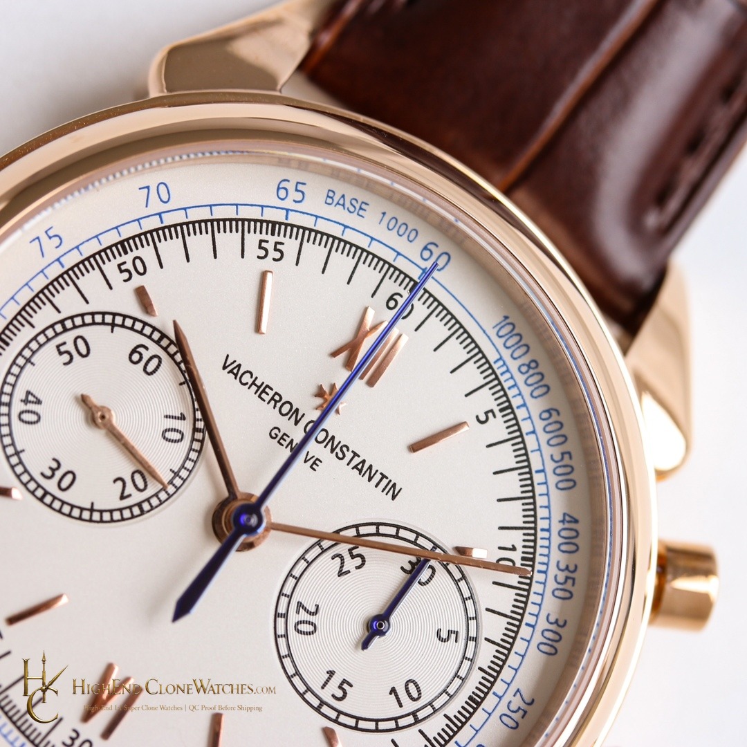 Vacheron Constantin Historiques Cornes de Vache 1955 5000H/000R-B059 bezel detail super clone watch