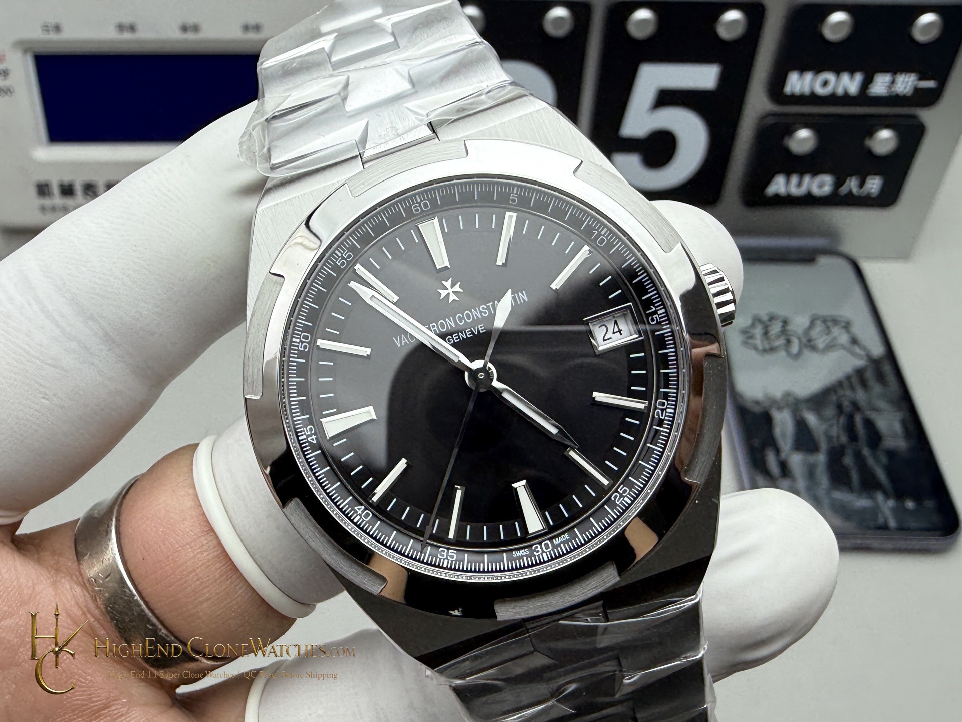 Vacheron Constantin Overseas 4500V/210A-B483 side case profile super clone watch