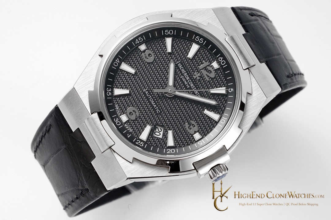Vacheron Constantin Overseas 47040/B01A-9094 angled dial view super clone watch