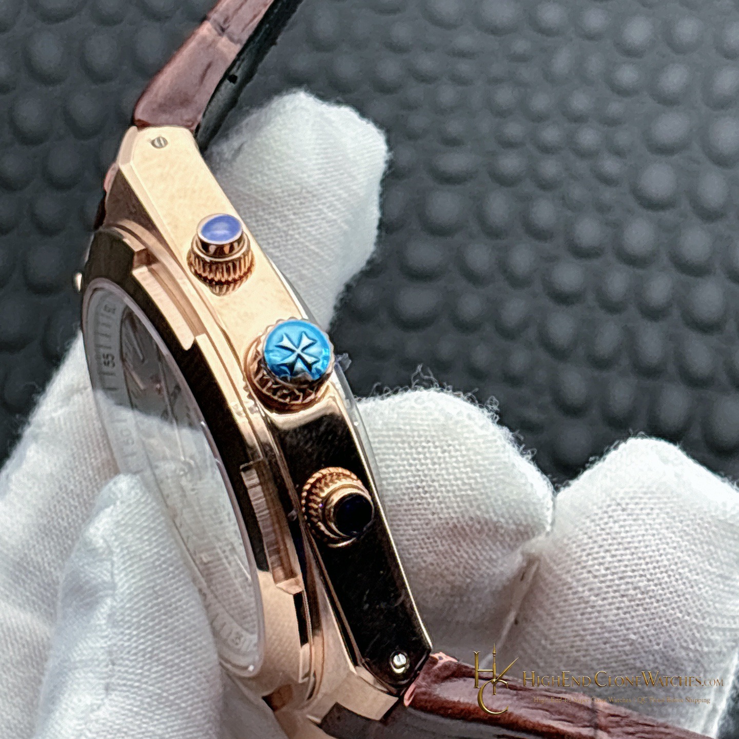 Vacheron Constantin Overseas Chronograph 5500V/000R-B074 bracelet or strap fit super clone watch