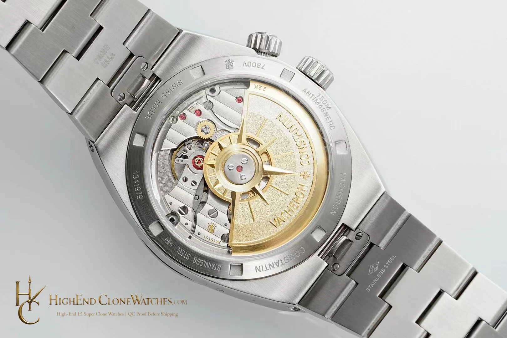 Vacheron Constantin Overseas Dual Time 7920V/210A-B546 buckle or clasp detail super clone watch
