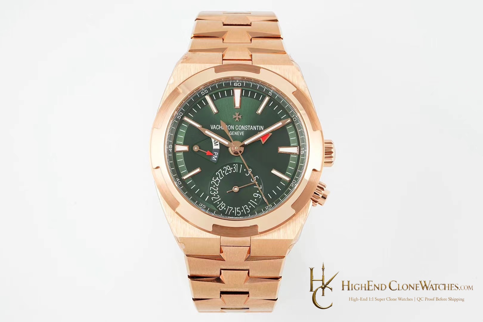 Vacheron Constantin Overseas Dual Time 7920V/210R-B965 front view super clone watch