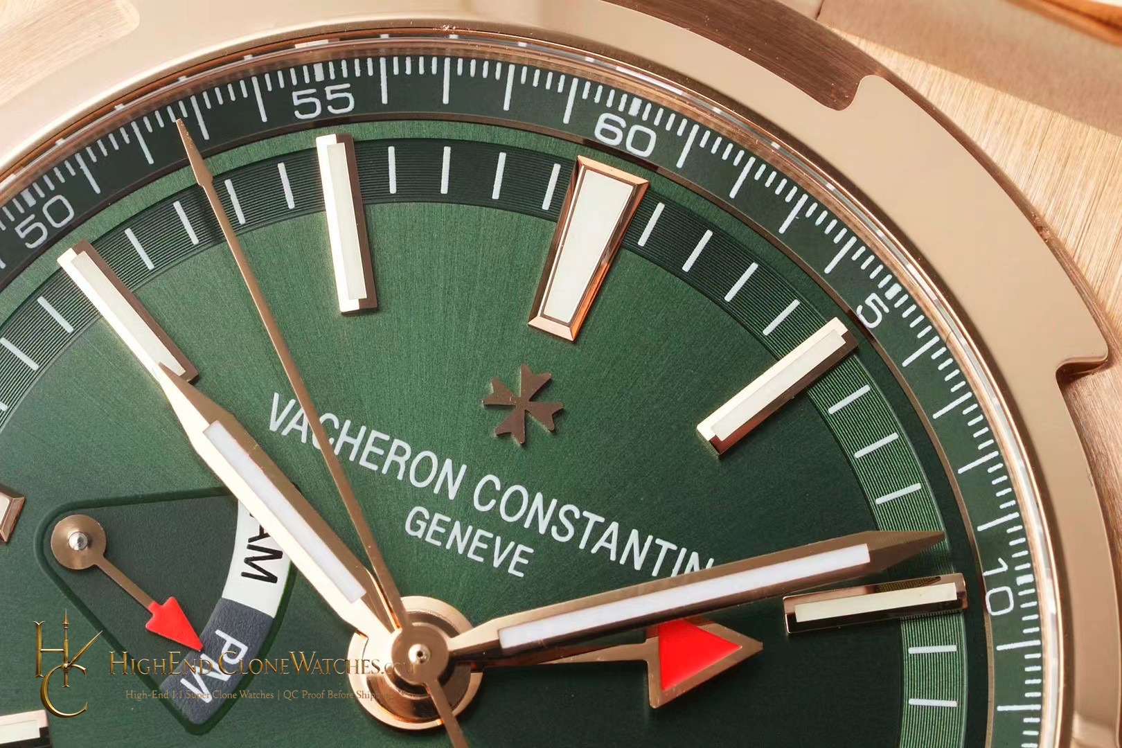 Vacheron Constantin Overseas Dual Time 7920V/210R-B965 crown and case detail super clone watch