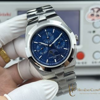 Vacheron Constantin Overseas Perpetual Calendar 4300V/220G-B945 angled dial view super clone watch