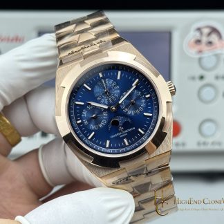 Vacheron Constantin Overseas Perpetual Calendar 4300V/220R-B509 angled dial view super clone watch