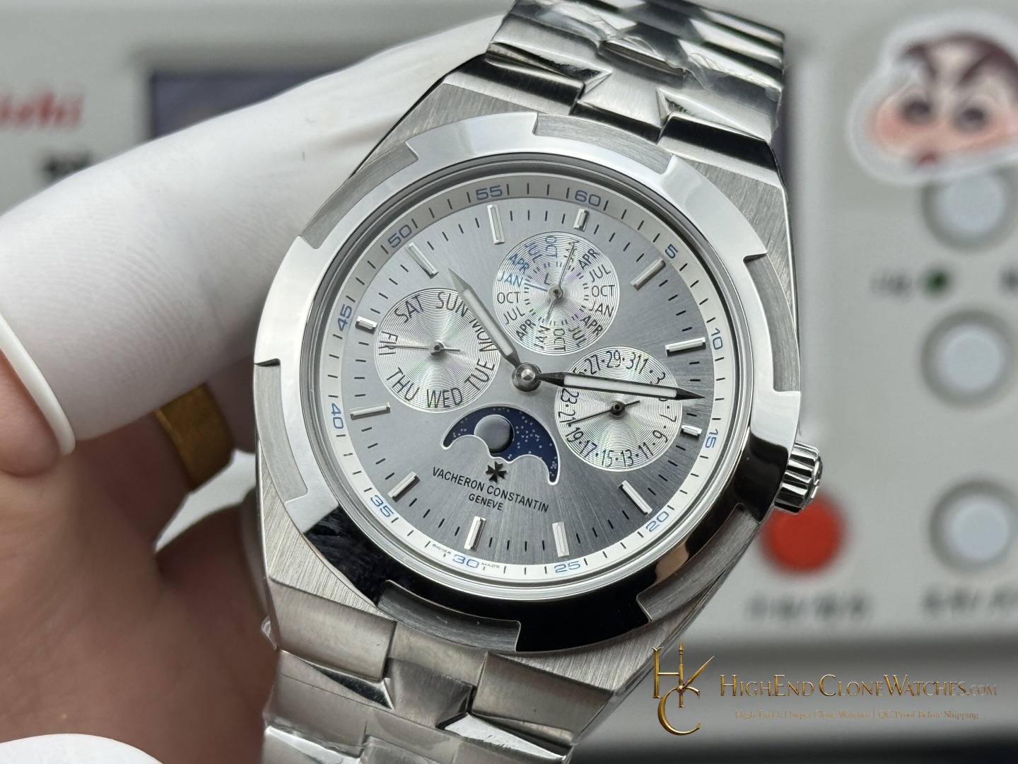 Vacheron Constantin Overseas Perpetual Calendar 4300V/120G-B946 side case profile super clone watch