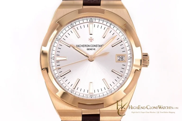 Vacheron Constantin Overseas 4500V/000R-B127 angled dial view super clone watch