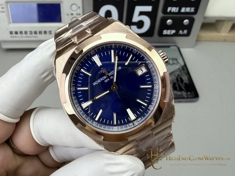 Vacheron Constantin Overseas 4500V/210R-B705 angled dial view super clone watch