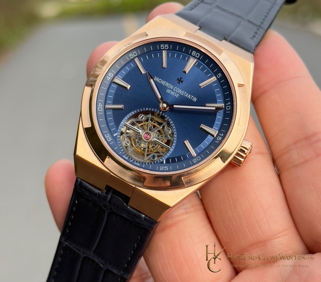Vacheron Constantin Overseas Tourbillon 6000V/210R-B733 dial and marker detail super clone watch