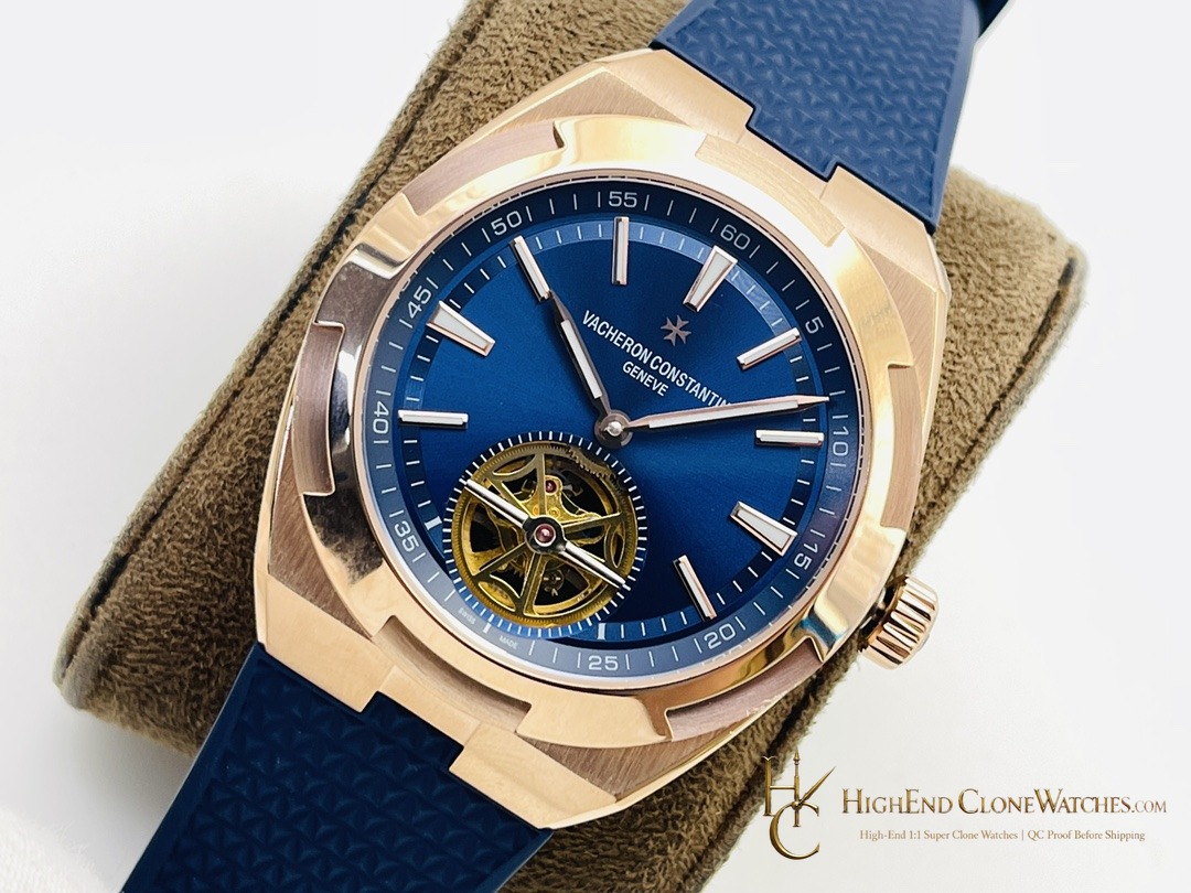 Vacheron Constantin Overseas Tourbillon 6000V/210R-B733 dial and marker detail super clone watch