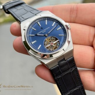 Vacheron Constantin Overseas Tourbillon 6000V/110A-B544 angled dial view super clone watch