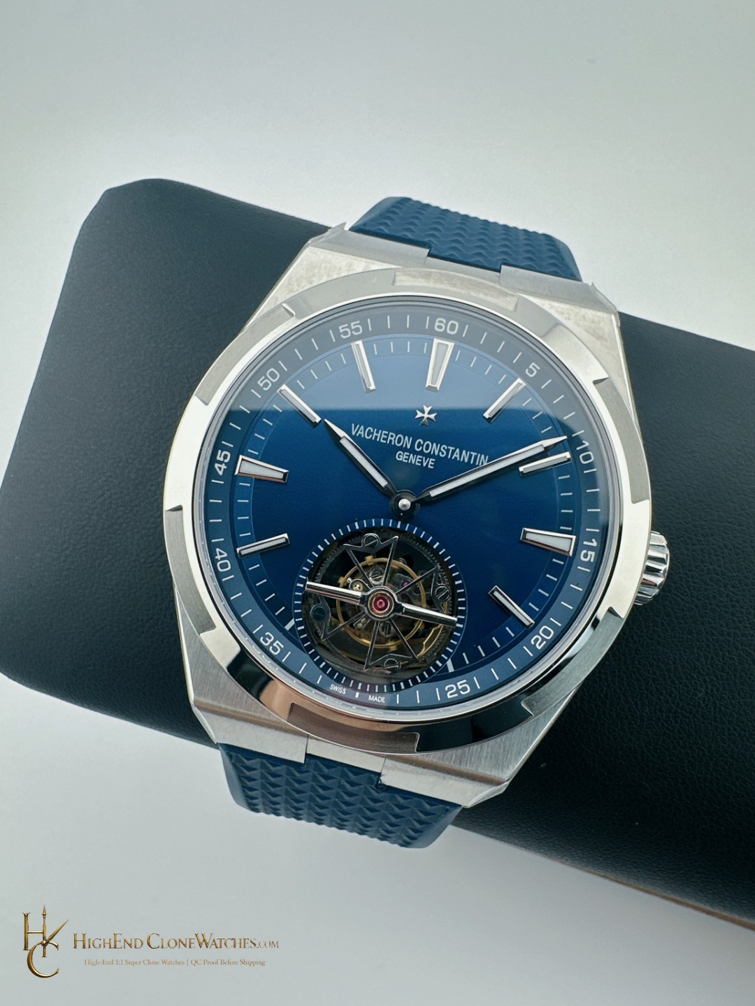 Vacheron Constantin Overseas Tourbillon 6000V/110A-B544 dial and marker detail super clone watch