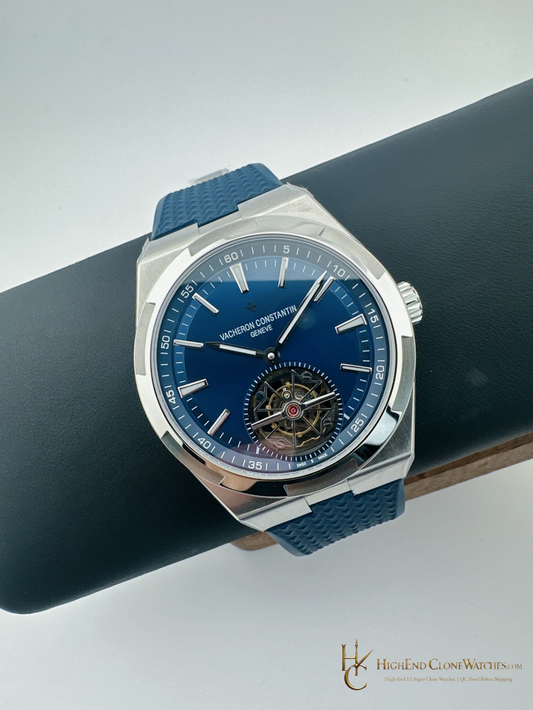 Vacheron Constantin Overseas Tourbillon 6000V/110A-B544 bezel detail super clone watch